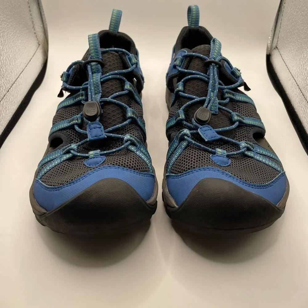 Teva Manatee Black and Blue Hiking water Sandals mens size 5